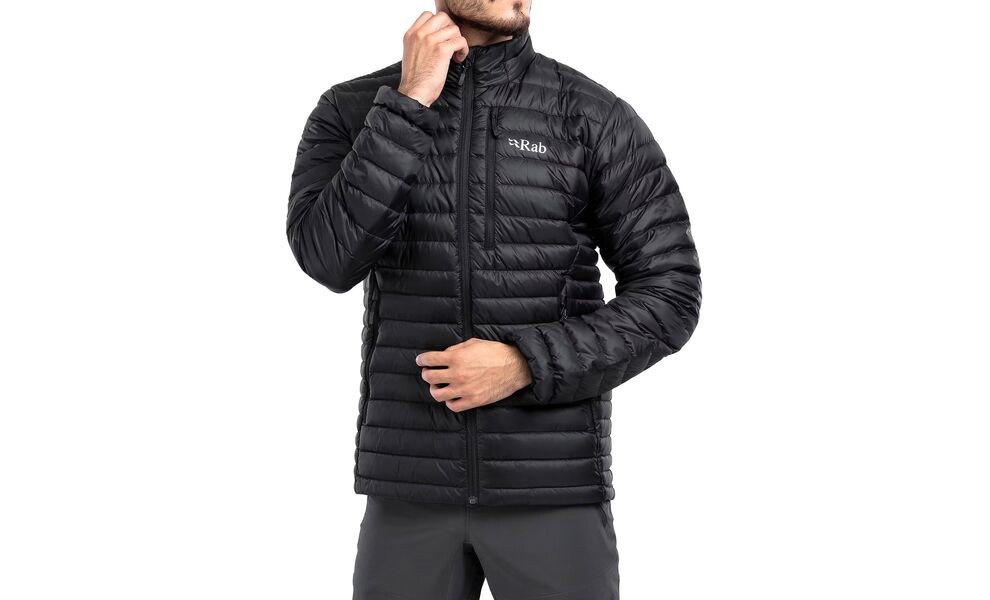 Пуховик чоловічий Rab Microlight Jacket (Black), Колір виробника: Black, Розмір: L, зображення 20