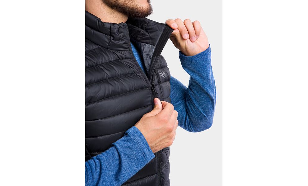 Жилет чоловічий Rab Microlight Vest (Black), Колір виробника: Black, Розмір: XL, зображення 10