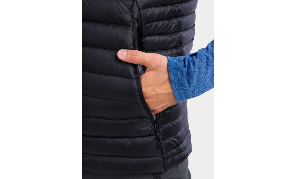 Жилет чоловічий Rab Microlight Vest (Black), Колір виробника: Black, Розмір: XL, зображення 12