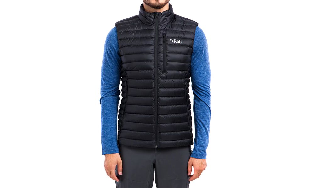 Жилет чоловічий Rab Microlight Vest (Black), Колір виробника: Black, Розмір: S, зображення 2
