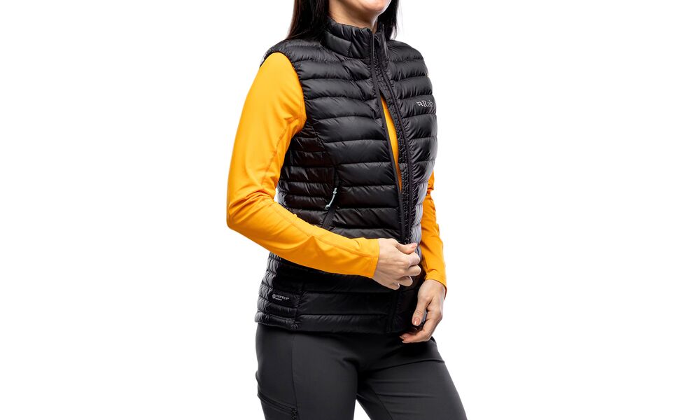 Жилет жіночий Rab Microlight Vest (Black), Колір виробника: Black, Розмір: XL, зображення 6