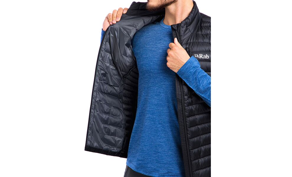 Жилет чоловічий Rab Microlight Vest (Black), Колір виробника: Black, Розмір: XL, зображення 8
