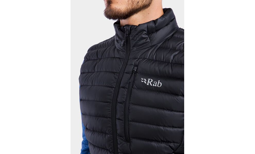 Жилет чоловічий Rab Microlight Vest (Black), Колір виробника: Black, Розмір: XL, зображення 9