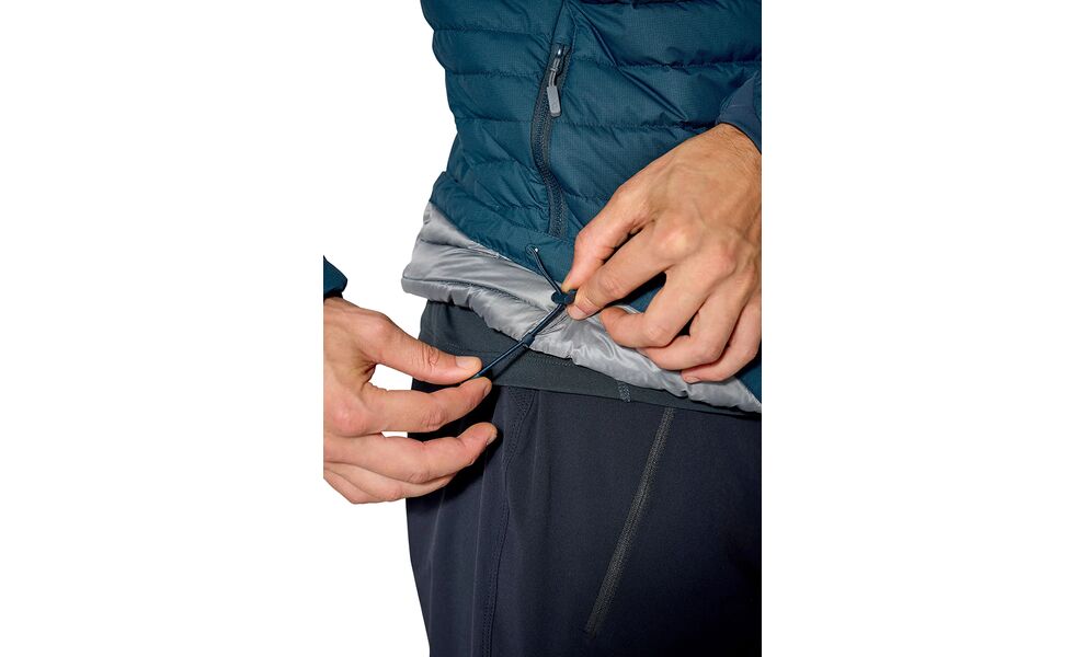 Лайнер чоловічий Rab Microlight Windstopper Jacket (Black), Колір виробника: Black, Розмір: L, зображення 11