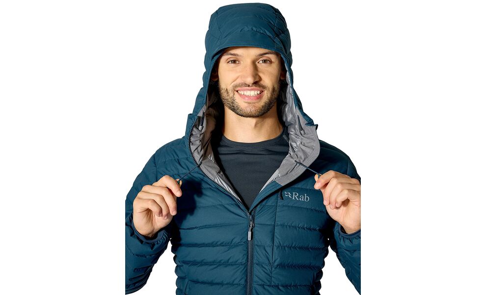 Лайнер чоловічий Rab Microlight Windstopper Jacket (Black), Колір виробника: Black, Розмір: L, зображення 3