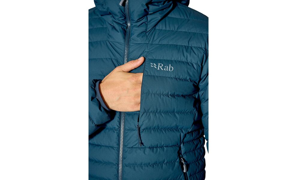 Лайнер чоловічий Rab Microlight Windstopper Jacket (Black), Колір виробника: Black, Розмір: L, зображення 8