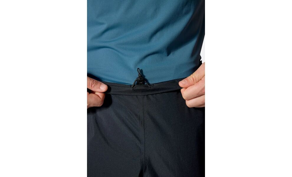 Штани чоловічі Rab Downpour Mountain - Regular (Black), Колір виробника: Black, Тип довжини: Regular, Розмір: M, зображення 3