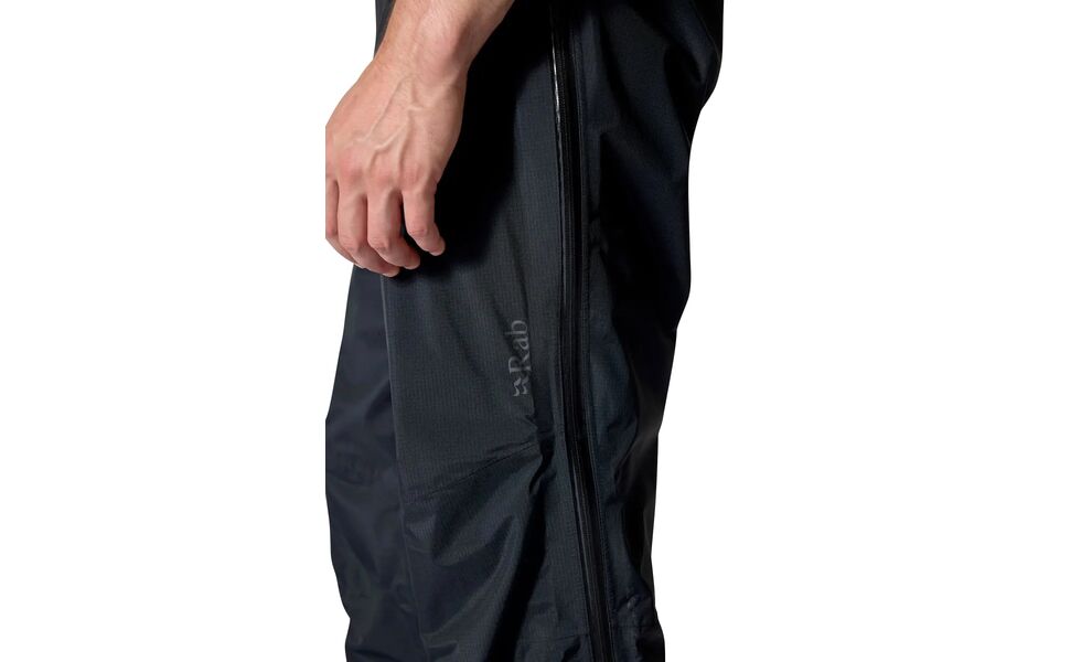 Штани чоловічі Rab Downpour Mountain - Short (Black), Колір виробника: Black, Тип довжини: Short, Розмір: L, зображення 5