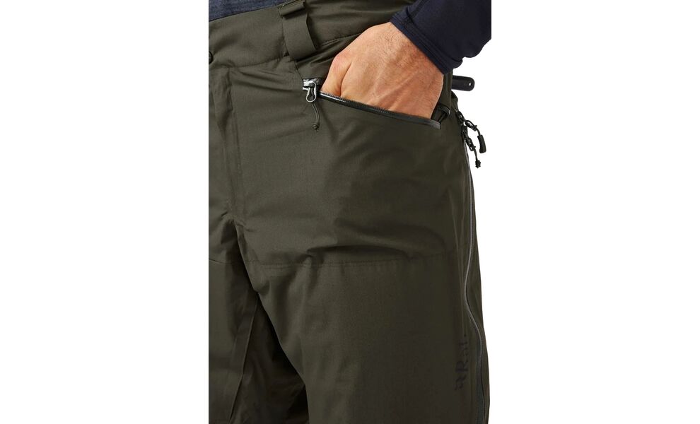 Лижні штани чоловічі Rab Khroma Diffract (Black), Колір виробника: Black, Тип довжини: Regular, Розмір: M, зображення 6