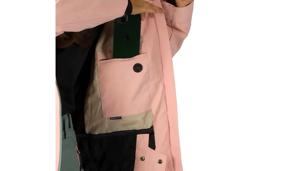 Лижна куртка жіноча Rehall Oasis - 60786 (9032/Powder Pink), Колір виробника: 9032/Powder Pink, Розмір: XL, зображення 7