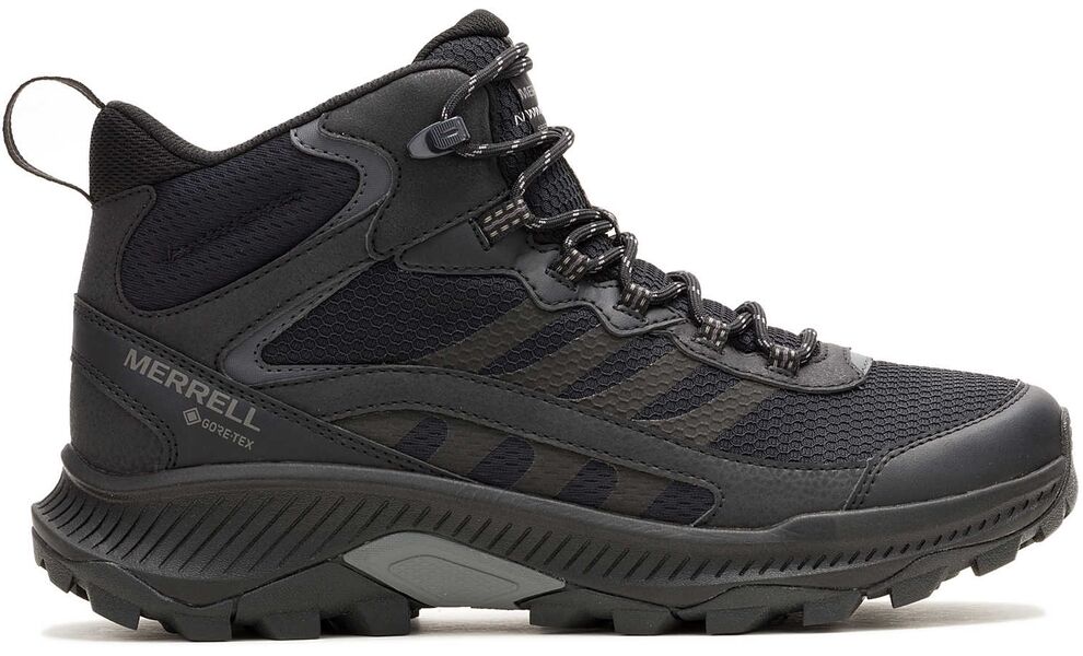Трекінгові черевики чоловічі Merrell Speed Strike 2 Mid GTX (Black), Колір виробника: Black, Тип колодки: середня, Розмір виробника: US 9 (EU 43), зображення 2