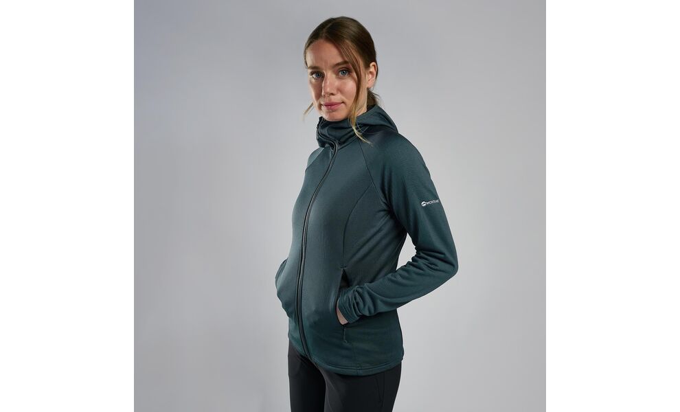 Фліска жіноча Montane Protium - FPRHO (Deep Forest), Колір виробника: Deep Forest, Розмір: M/EU 40, зображення 3