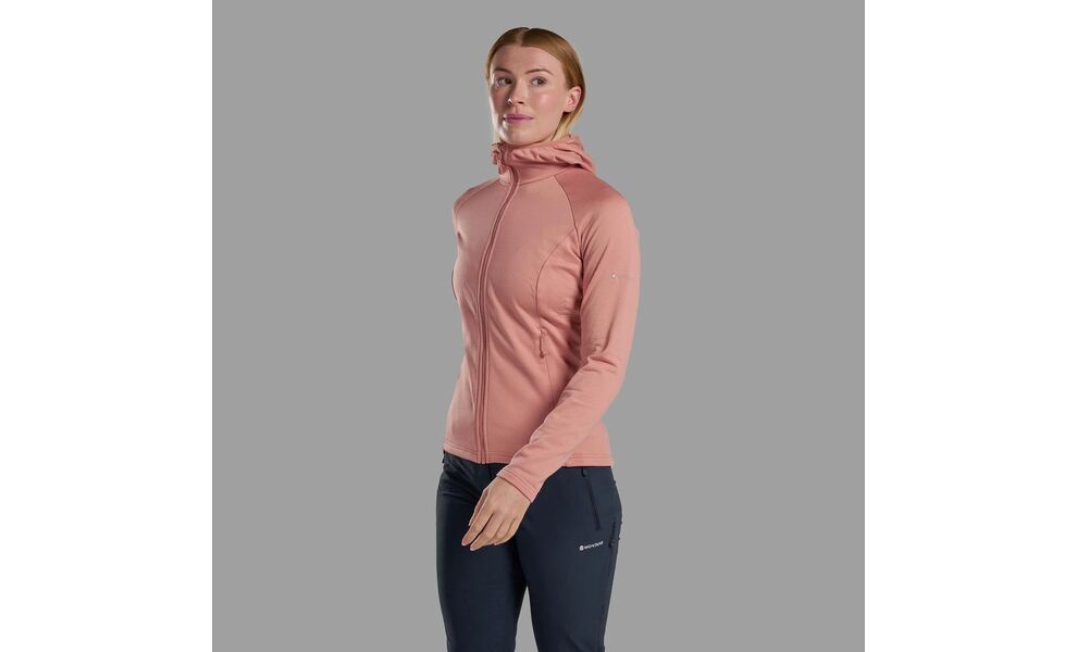 Фліска жіноча Montane Protium - FPRHO (Pink Clay), Колір виробника: Pink Clay, Розмір: XXS/EU 34, зображення 2