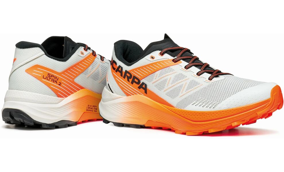 Бігові кросівки чоловічі SCARPA Spin Ultra 2 - 33068-351 (Ice/Orange Fluo), Колір виробника: Ice/Orange Fluo, Тип колодки: середня, Розмір виробника: EU 44, зображення 5