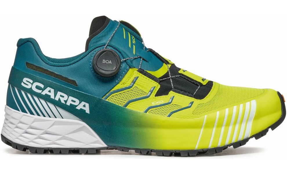 Бігові кросівки чоловічі SCARPA Ribelle Run Kalibra HT - 33084-350 (Lime Green/Deep Lagoon), Колір виробника: Lime Green/Deep Lagoon, Тип колодки: середня, Розмір виробника: EU 43,5, зображення 2