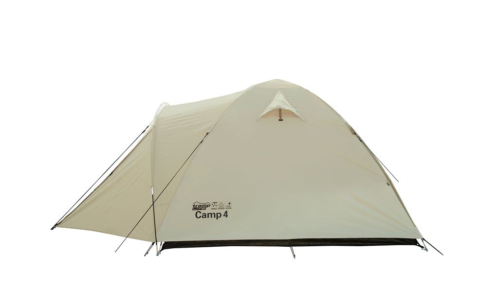 4-місний намет Tramp Camp 4 (Sand): двошаровий, з тамбуром, Кількість місць: 4, Колір: Sand/Black, зображення 7