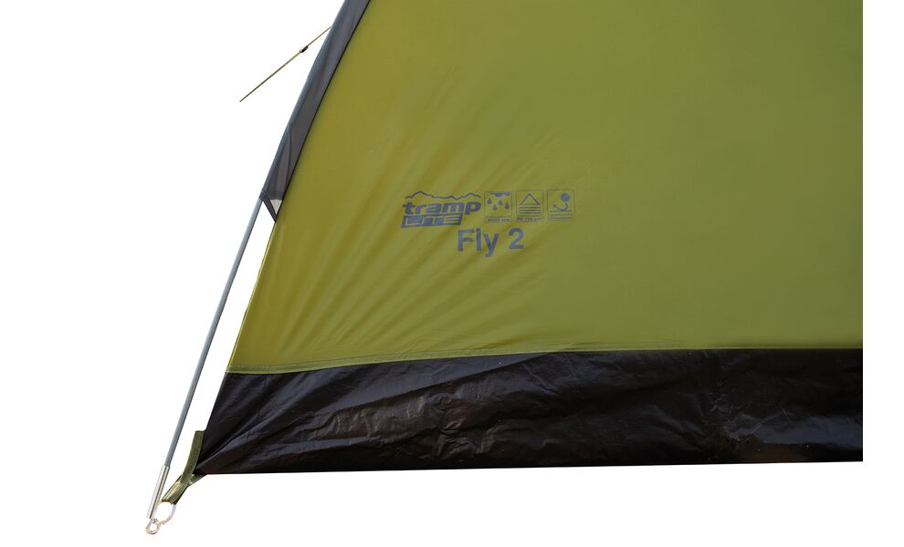 2-місний намет Tramp Fly 2 (Olive): одношаровий, з тамбуром, Кількість місць: 2, Колір: Olive, зображення 20