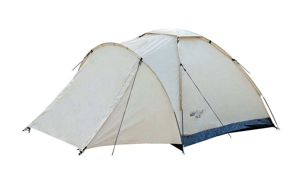 2-місний намет Tramp Fly 2 (Sand): одношаровий, з тамбуром, Кількість місць: 2, Колір: Sand/Black, зображення 5