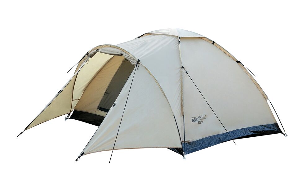 2-місний намет Tramp Fly 2 (Sand): одношаровий, з тамбуром, Кількість місць: 2, Колір: Sand/Black, зображення 4