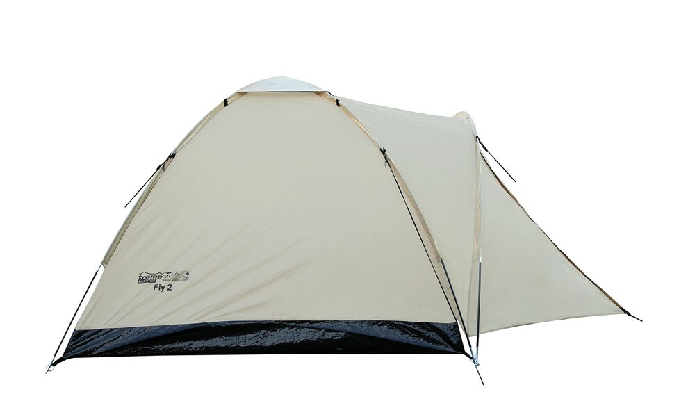 2-місний намет Tramp Fly 2 (Sand): одношаровий, з тамбуром, Кількість місць: 2, Колір: Sand/Black, зображення 6