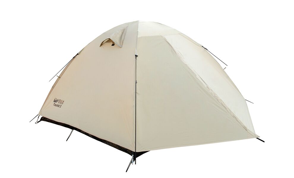 2-місний намет Tramp Tourist 2 (Sand): двошаровий, Кількість місць: 2, Колір: Sand/Black, зображення 3