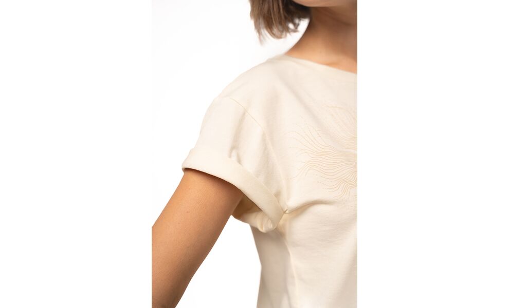 Футболка жіноча Turbat Misool (Cloud Cream/Brown), Колір виробника: Cloud Cream/Brown, Розмір: S, зображення 4