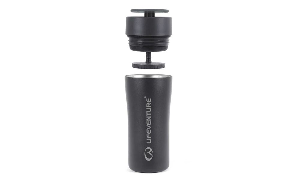 Термокружка для кави Lifeventure One Touch (Black) на 350 мл: герметична кришка, Об'єм: 350, Колір: Black, зображення 2