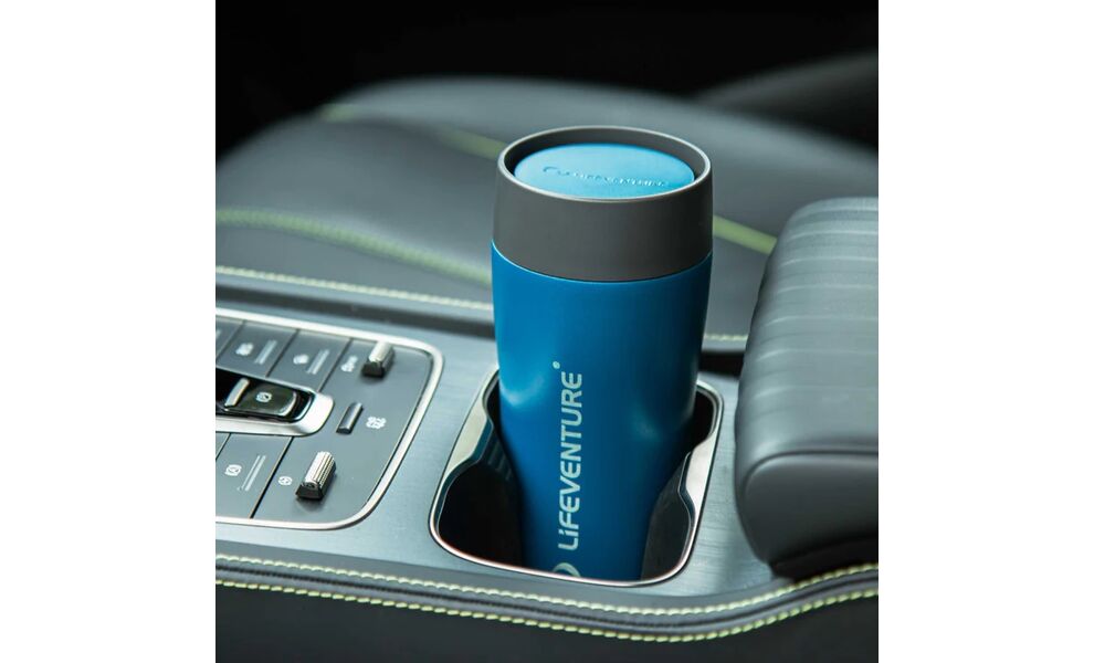 Термокружка для кави Lifeventure One Touch (Cobalt) на 350 мл: герметична кришка, Об'єм: 350, Колір: Cobalt, зображення 6