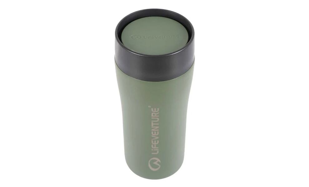 Термокружка для кави Lifeventure One Touch (Khaki) на 350 мл: герметична кришка, Об'єм: 350, Колір: Khaki, зображення 3