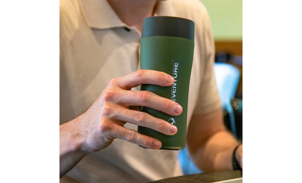 Термокружка для кави Lifeventure One Touch (Khaki) на 350 мл: герметична кришка, Об'єм: 350, Колір: Khaki, зображення 4