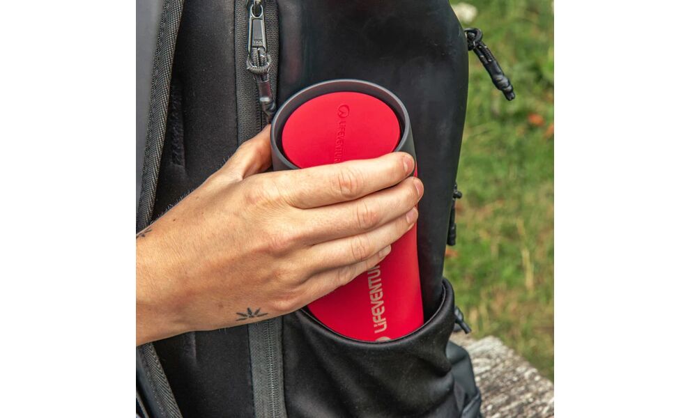 Термокружка для кави Lifeventure One Touch (Red) на 350 мл: герметична кришка, Об'єм: 350, Колір: Red, зображення 6