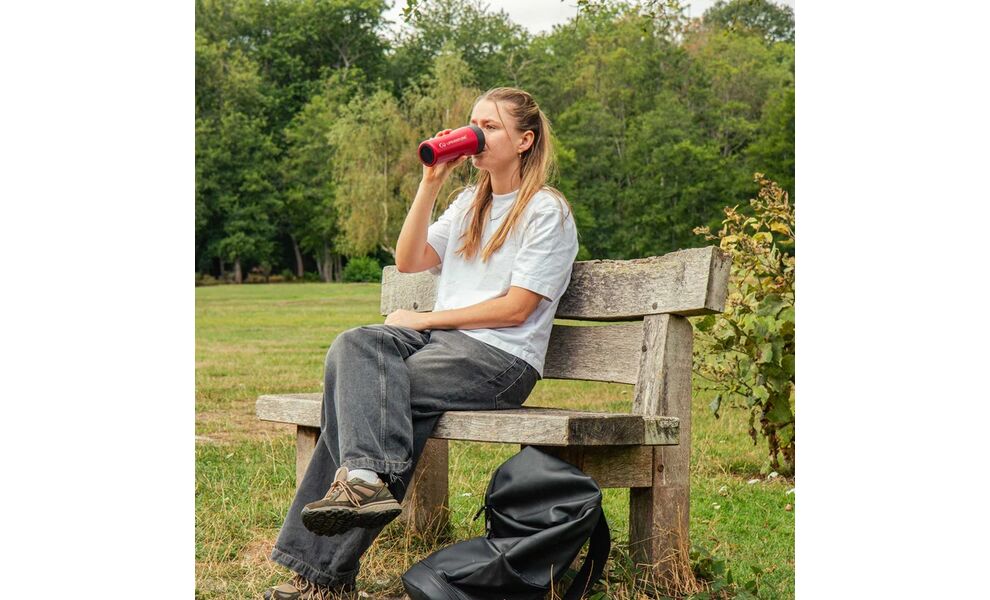 Термокружка для кави Lifeventure One Touch (Red) на 350 мл: герметична кришка, Об'єм: 350, Колір: Red, зображення 7