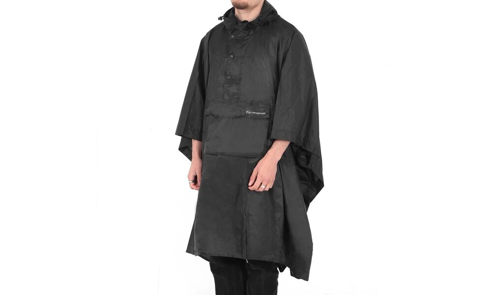 Пончо-тент Lifeventure Poncho (Black), зображення 2