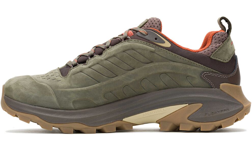 Трекінгові кросівки чоловічі Merrell Moab Speed 2 LTR WP (Olive), Колір виробника: Olive, Тип колодки: середня, Розмір виробника: US 10,5 (EU 44,5), зображення 3