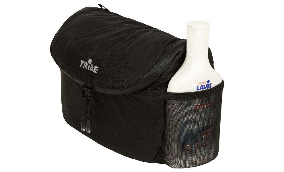 Косметичка з гачком для підвішування Tribe Wash Organizer (Black), Об'єм: 4, Колір: Black, зображення 4