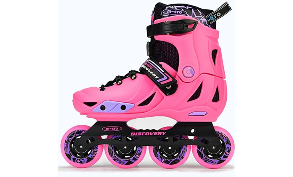 Дитячі роликові ковзани Micro Discovery (Pink), інлайн, Колір виробника: Pink, Розмір виробника: 33-36, зображення 2