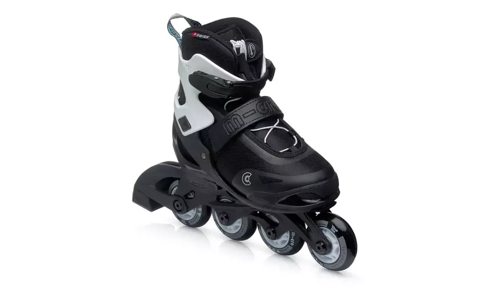 Дитячі роликові ковзани Micro Joy (Black/White), інлайн, Колір виробника: Black/White, Розмір виробника: 37-40, зображення 2