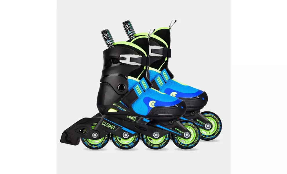 Дитячі роликові ковзани Micro Cosmo (Blue), інлайн, Колір виробника: Blue, Розмір виробника: 27-30, зображення 6
