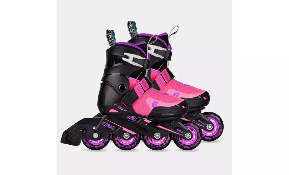 Дитячі роликові ковзани Micro Cosmo (Purple), інлайн, Колір виробника: Purple, Розмір виробника: 31-34, зображення 6