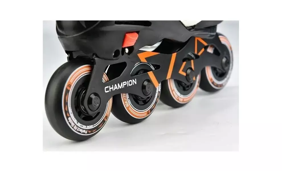 Дитячі роликові ковзани Micro Champion (Orange/Black), інлайн, Колір виробника: Orange/Black, Розмір виробника: 29-32, зображення 3