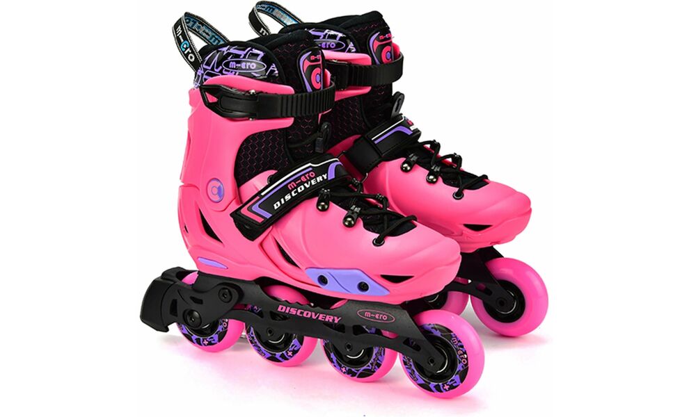 Дитячі роликові ковзани Micro Discovery (Pink), інлайн, Колір виробника: Pink, Розмір виробника: 37-40, зображення 16