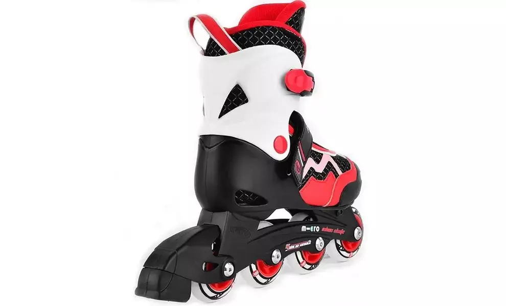Дитячі роликові ковзани Micro Majority (Red/Black), інлайн, Колір виробника: Red/Black, Розмір виробника: 23-26, зображення 3