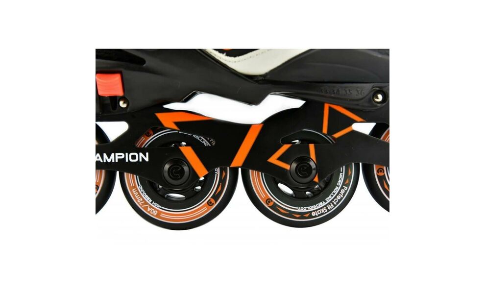 Дитячі роликові ковзани Micro Champion (Orange/Black), інлайн, Колір виробника: Orange/Black, Розмір виробника: 29-32, зображення 2