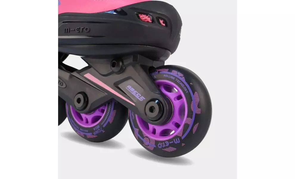 Дитячі роликові ковзани Micro Cosmo (Purple), інлайн, Колір виробника: Purple, Розмір виробника: 31-34, зображення 2