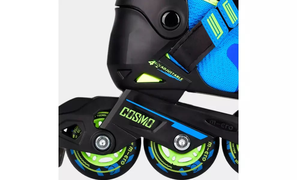 Дитячі роликові ковзани Micro Cosmo (Blue), інлайн, Колір виробника: Blue, Розмір виробника: 35-38, зображення 4