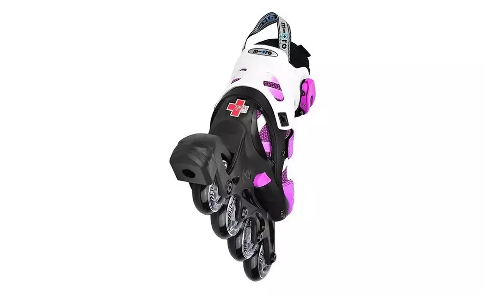 Дитячі роликові ковзани Micro Shaper (Purple/White), інлайн, Колір виробника: Purple/White, Розмір виробника: 37-40, зображення 3