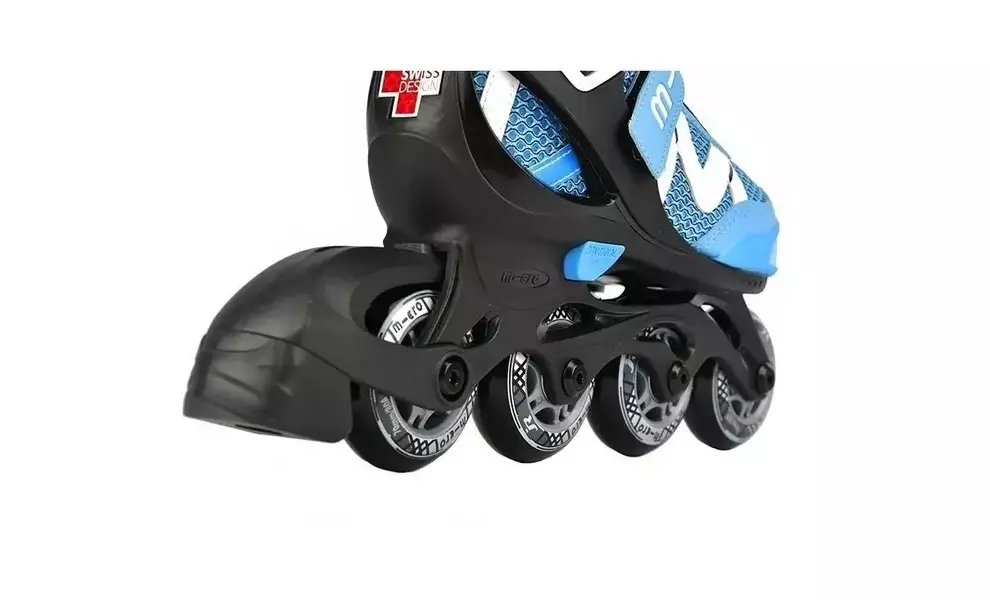 Дитячі роликові ковзани Micro Shaper (Blue/White), інлайн, Колір виробника: Blue/White, Розмір виробника: 37-40, зображення 4