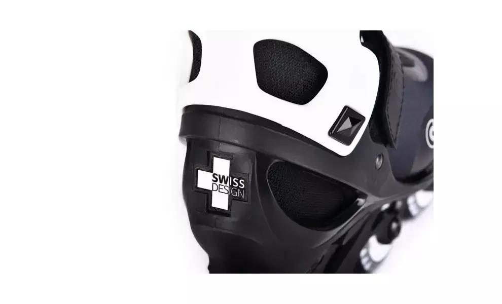 Дитячі роликові ковзани Micro Joy (Black/White), інлайн, Колір виробника: Black/White, Розмір виробника: 33-36, зображення 4