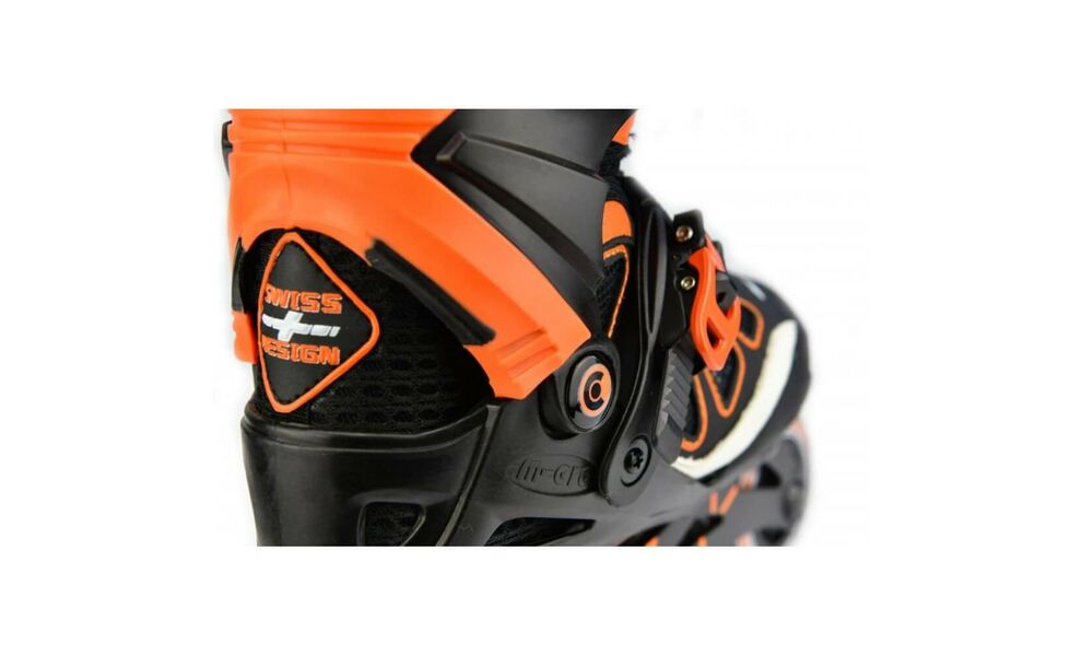 Дитячі роликові ковзани Micro Champion (Orange/Black), інлайн, Колір виробника: Orange/Black, Розмір виробника: 37-40, зображення 4