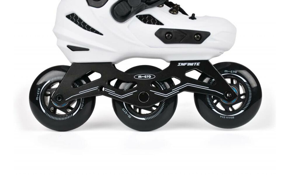 Дитячі роликові ковзани Micro Infinite 3 (White), інлайн, Колір виробника: White, Розмір виробника: 37-40, зображення 3